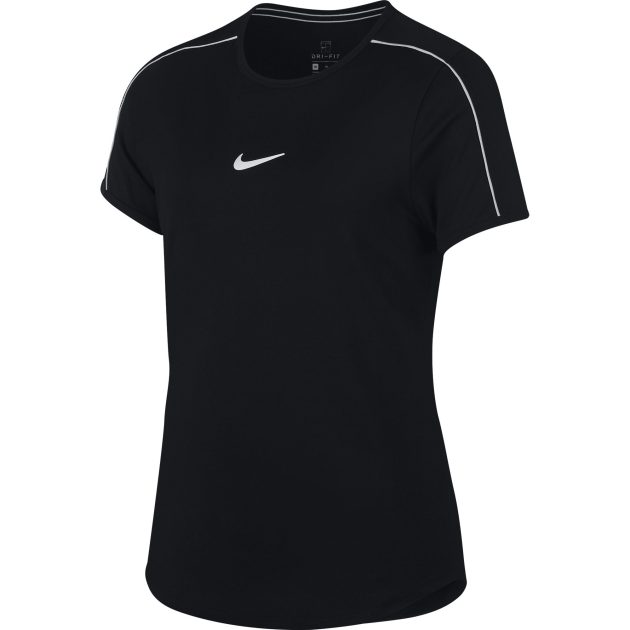 Nike Girls Court Dry Tee - Black/White » Wigmore Sports