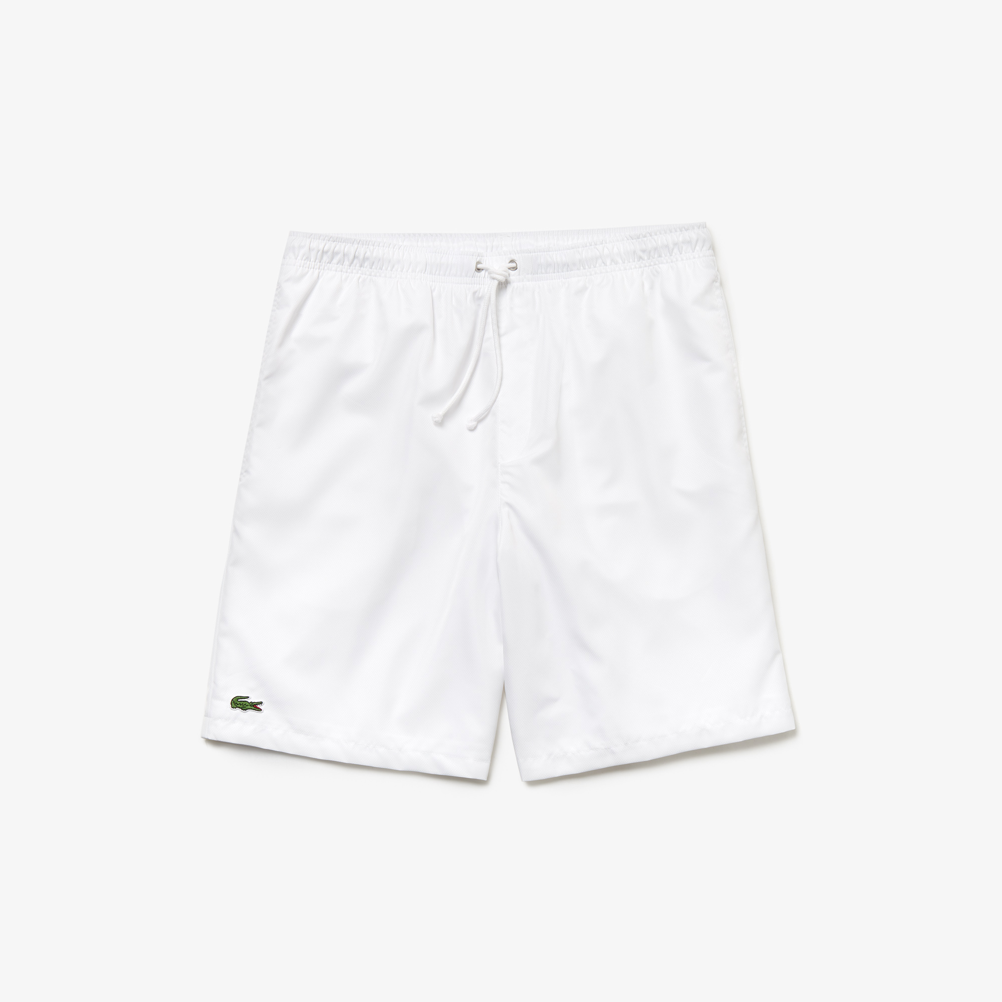 Lacoste Mens Team Shorts in White | Wigmore Sports