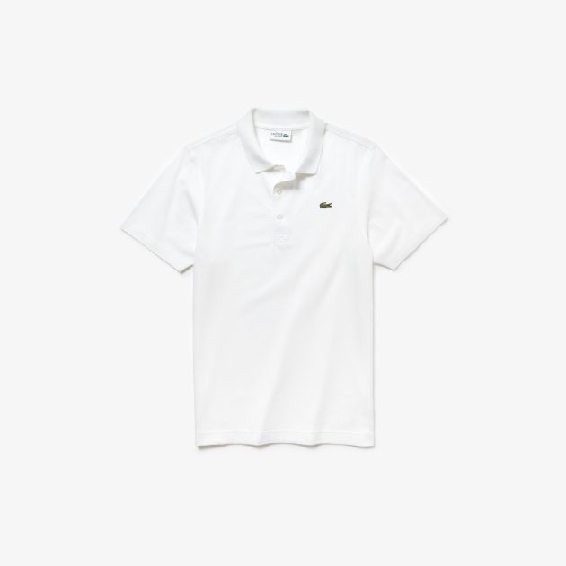 Mens Lacoste Classic Cotton Polo In White | Wigmore Sports