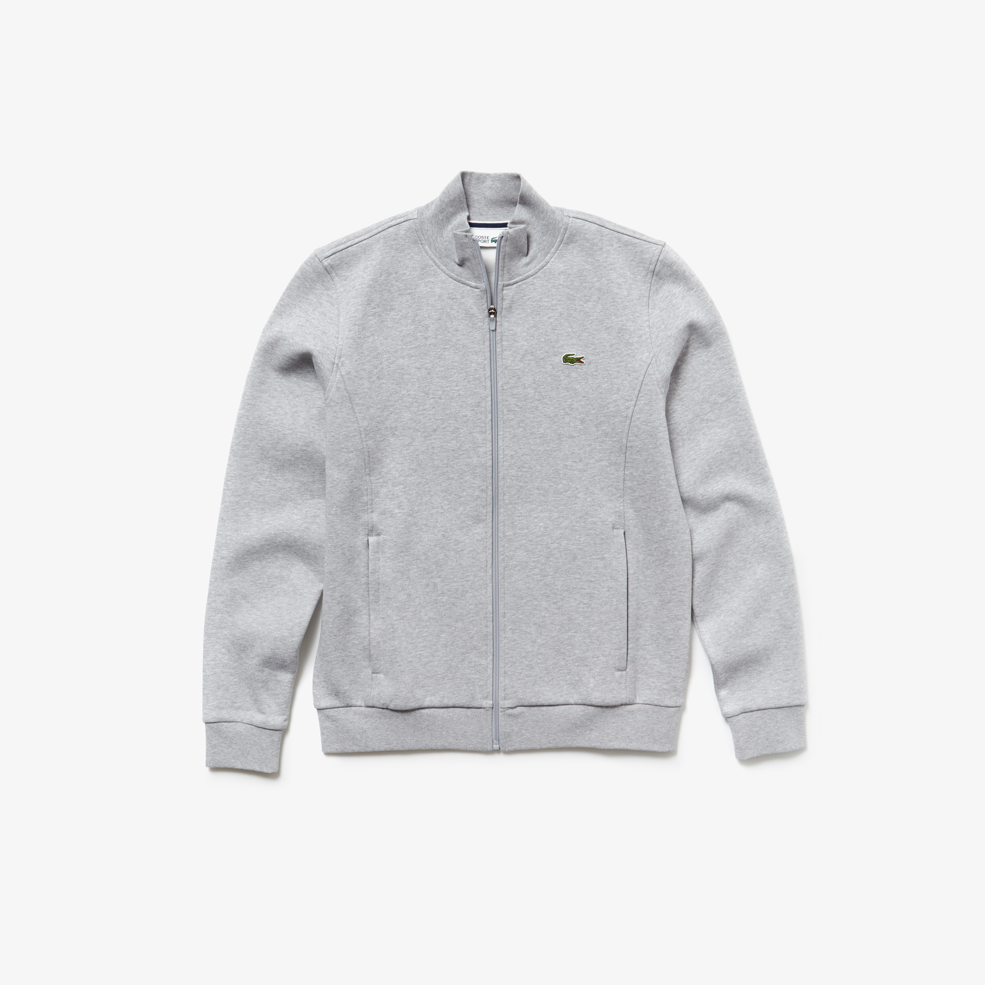 grey lacoste jacket