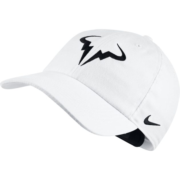 Nike AeroBill H86 Rafa Tennis Cap - White/Black | Wigmore Sports