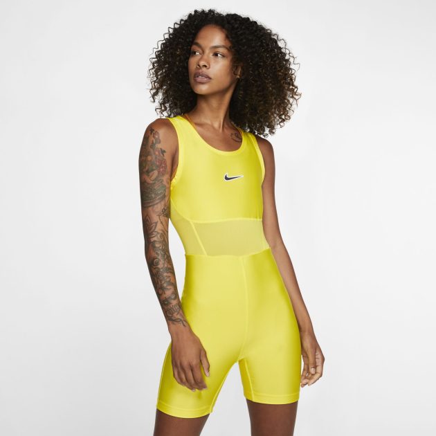 NikeCourt Tennis Bodysuit Womens in Opti Yellow | Wigmore Sports