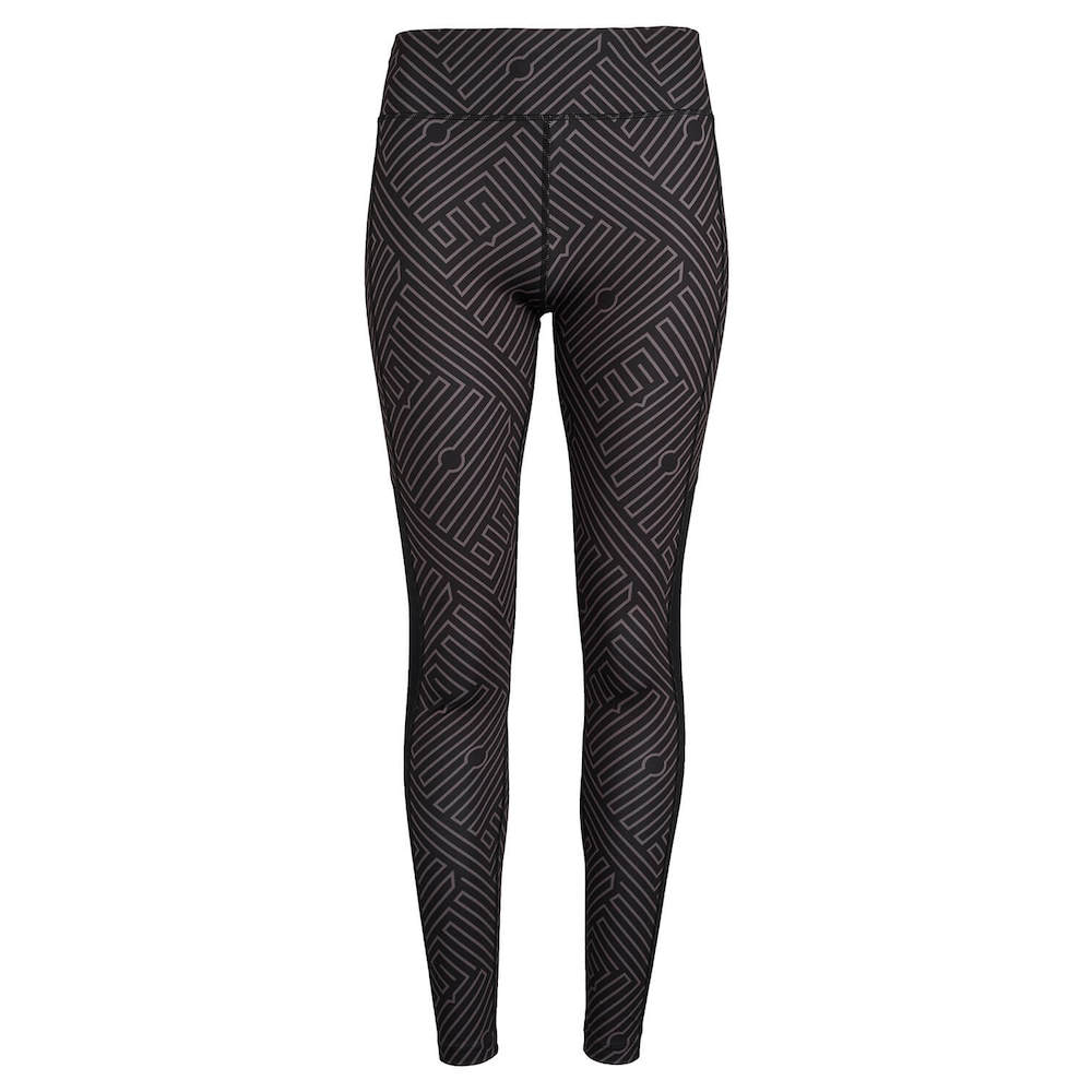 Play Brave Womens Laura Leggings - Black/Anthracite Print » Wigmore Sports