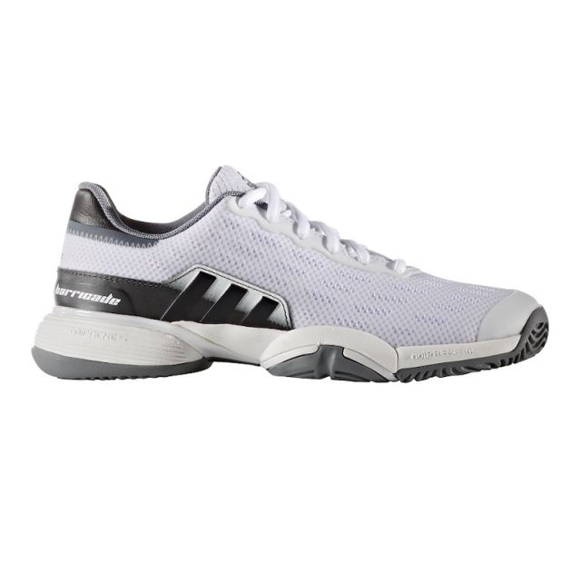 Adidas Junior Barricade - White/Grey » Wigmore Sports