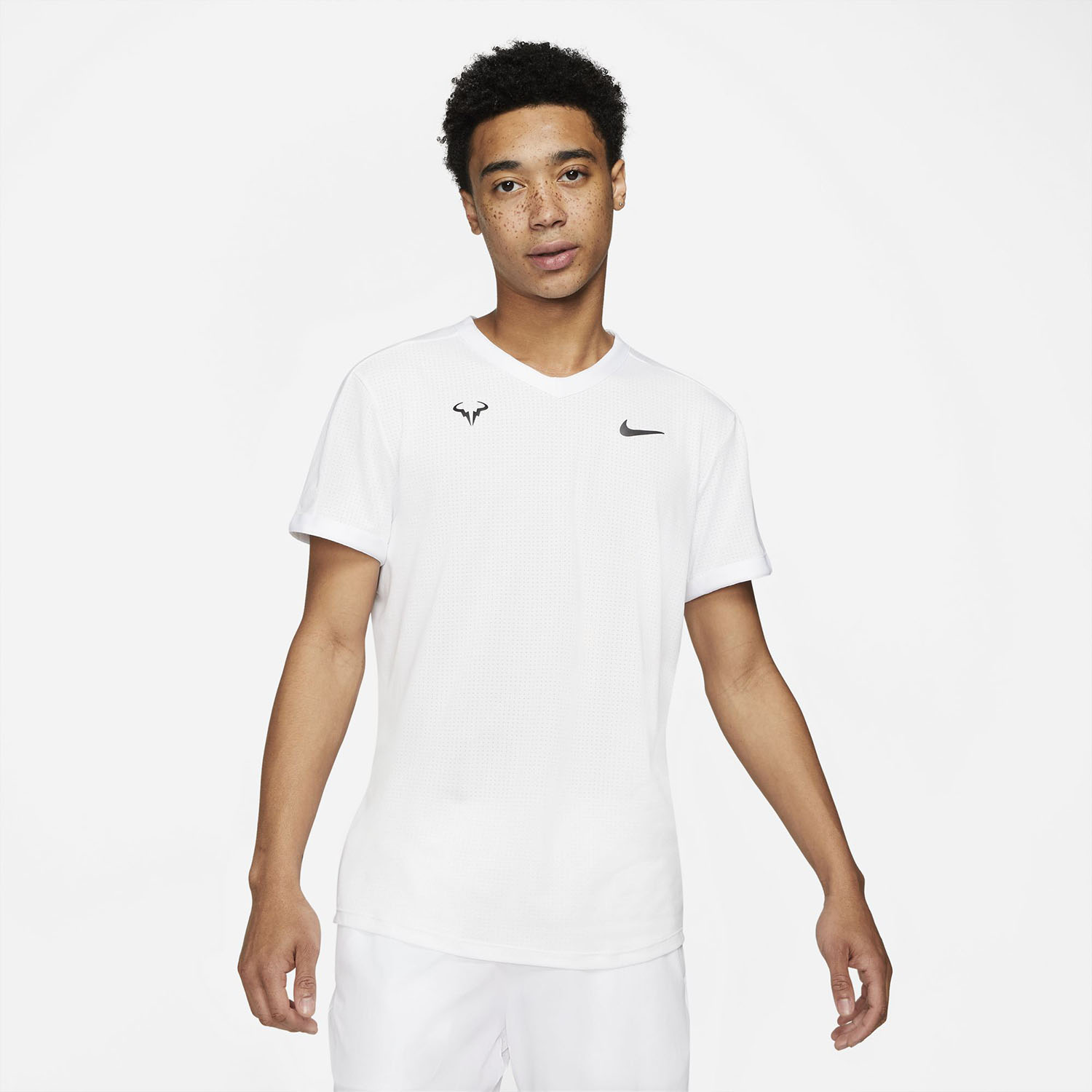 Nike Mens Dri-Fit Adv Rafa Tee - White/Black » Wigmore Sports
