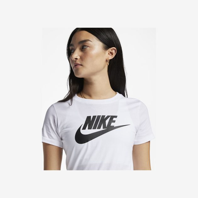 Nike Womens Essential Tee - White/Black » Wigmore Sports