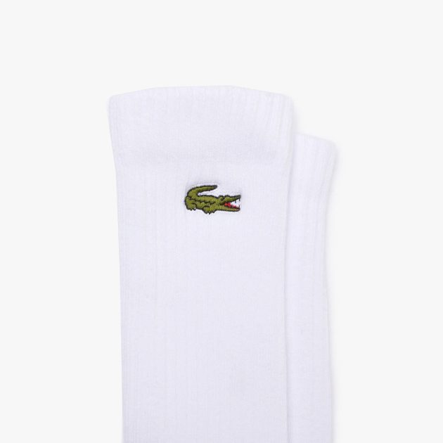 Lacoste Tennis Socks 3 Pack White Wigmore Sports
